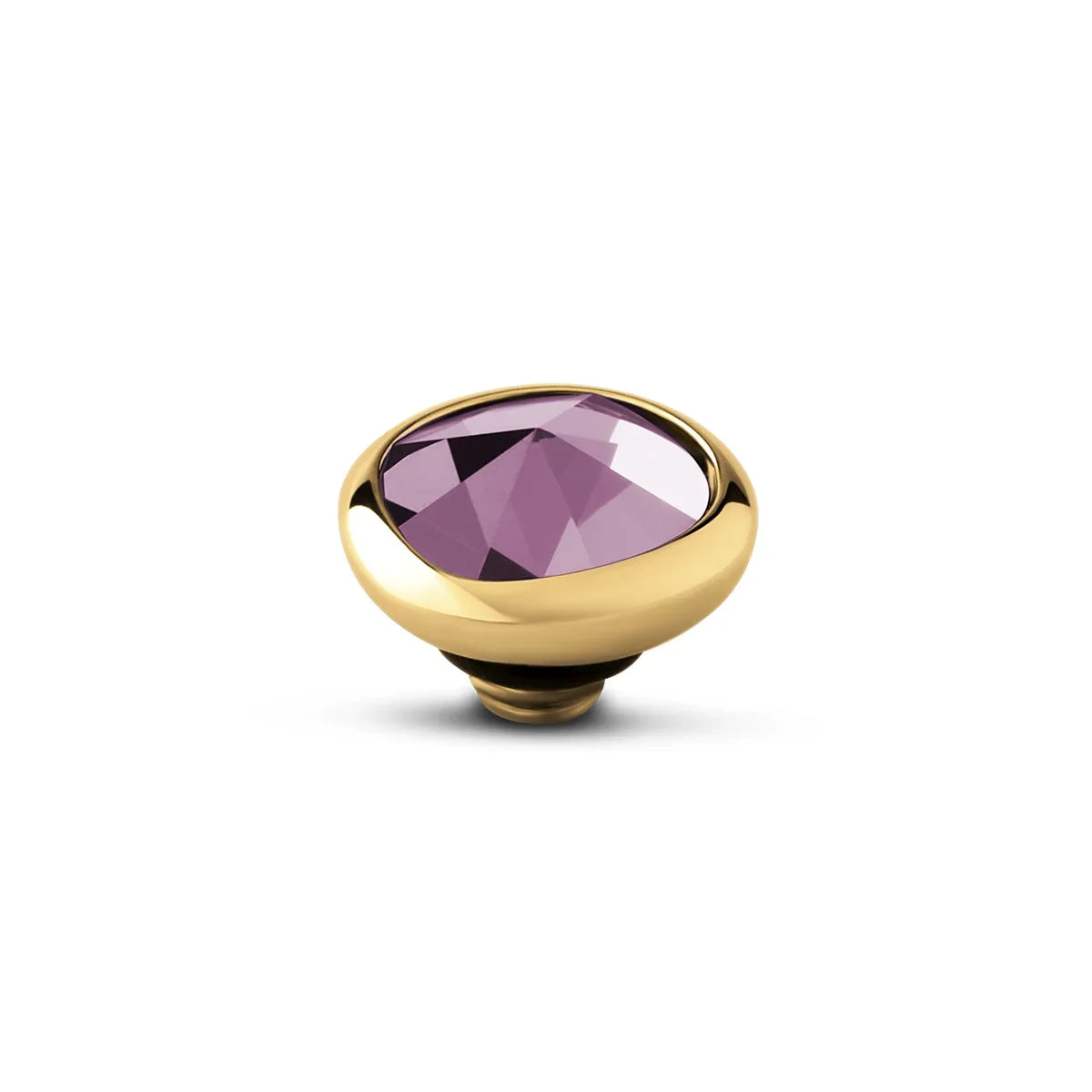 Melano - Steen Twisted Cloud 9mm Fuchsia Goud/Zilver