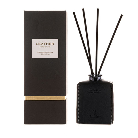 ExcluJess - Black Leather Diffuser Nordic Pine