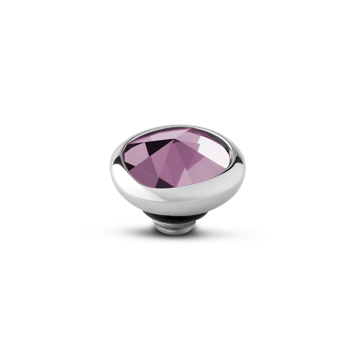 Melano - Steen Twisted Cloud 7mm Fuchsia Goud/Zilver