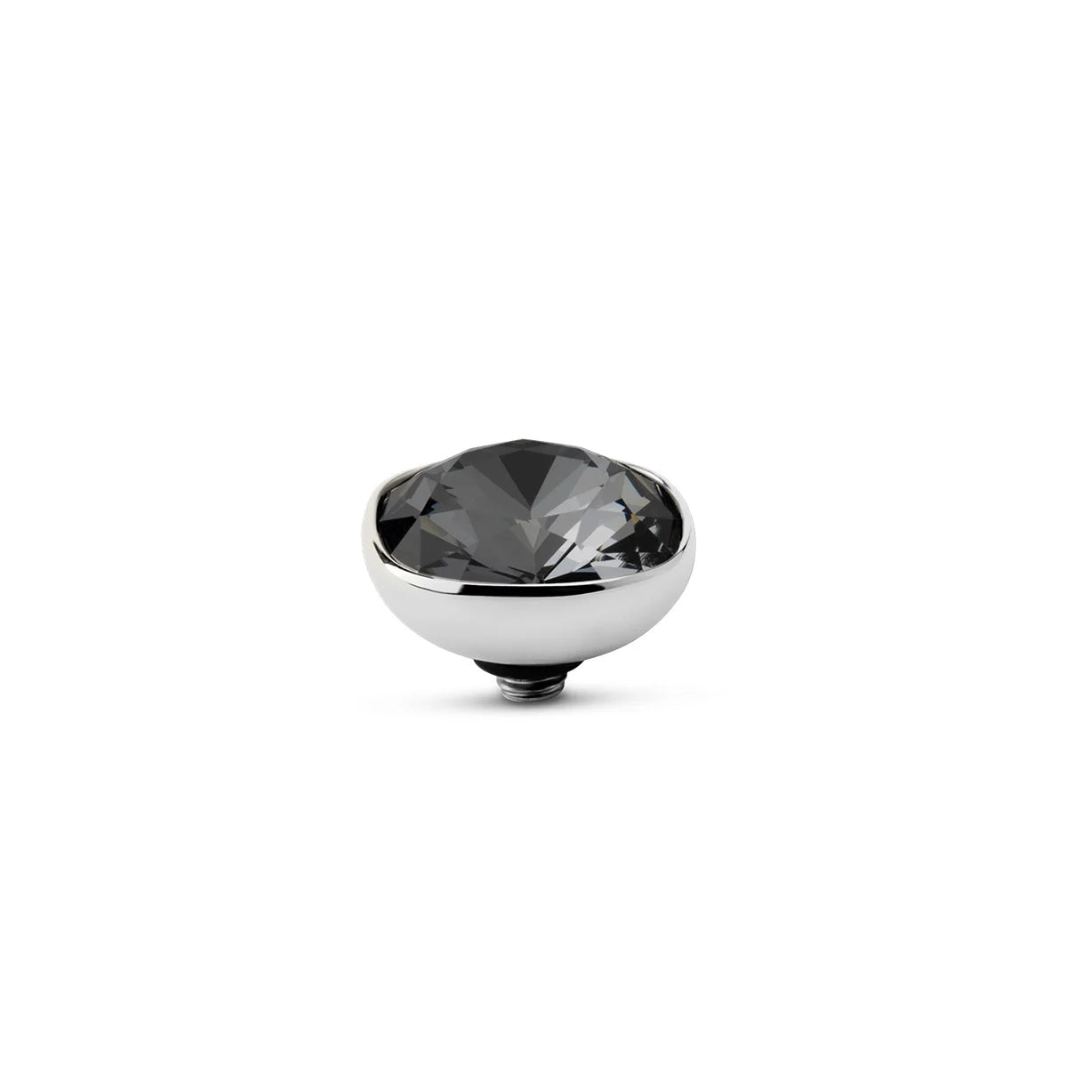 Melano - Steen Twisted Circular Silver Night Black Goud/Zilver