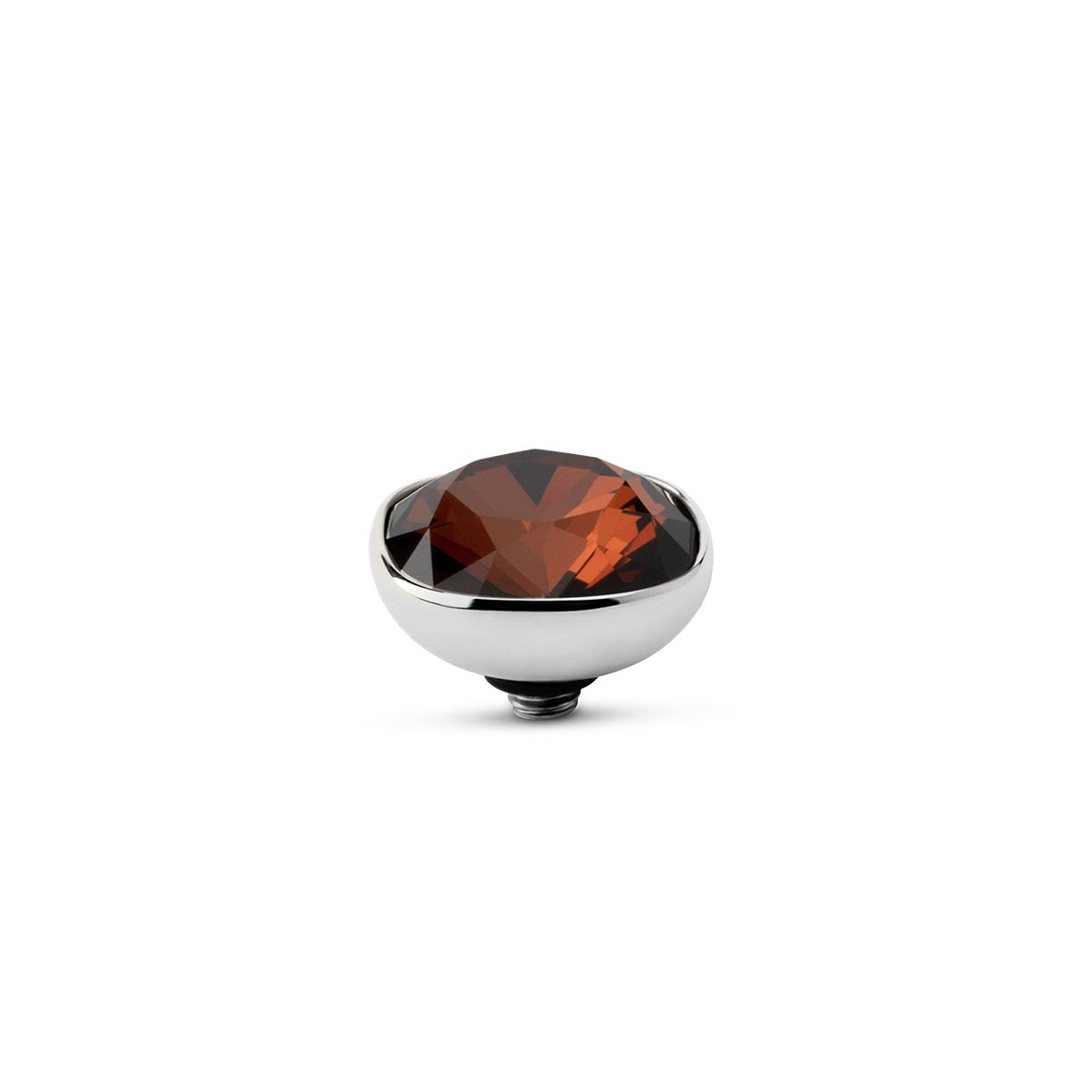 Melano - Steen Twisted Circular Smoked Amber Goud/Zilver