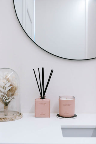 ExcluJess - Pink Leather Porcelean Peony Diffuser