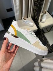 Sneakers - Camille Apricot & Green