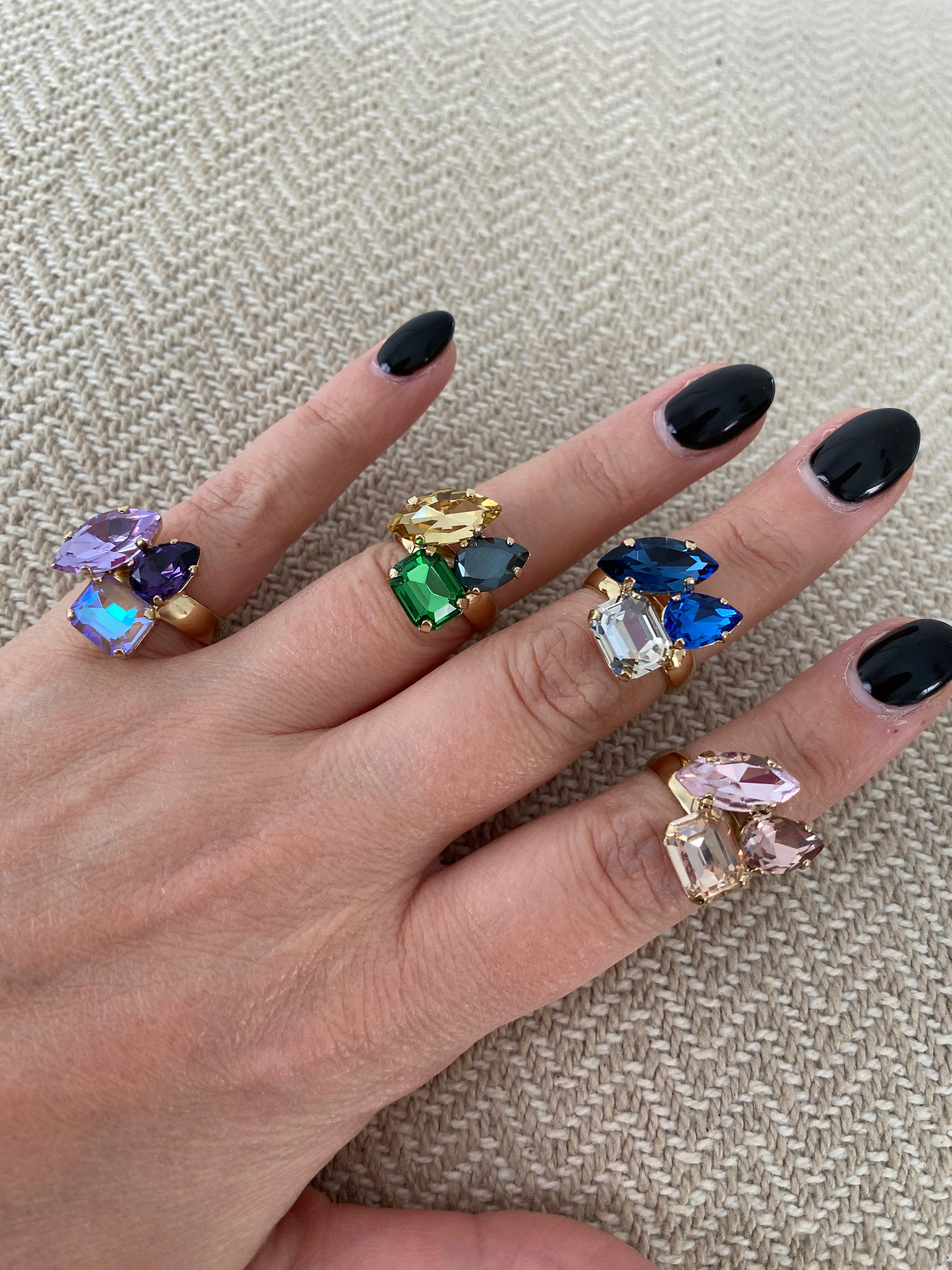 Paviè - Ring Carine Blu