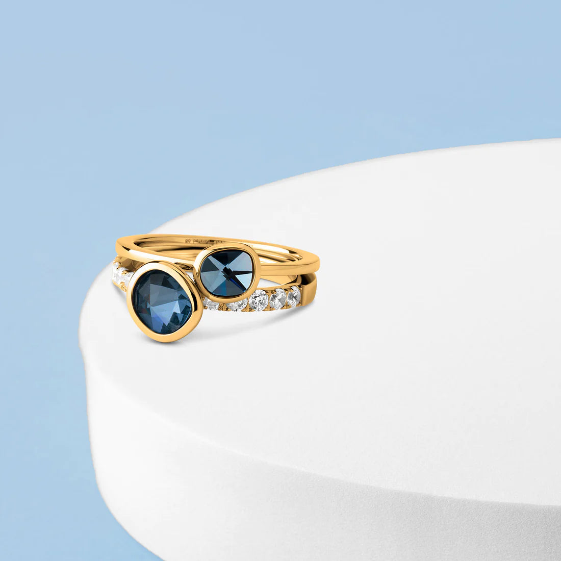 Melano - Steen Twisted Cloud 9mm Montana Blue Goud/Zilver