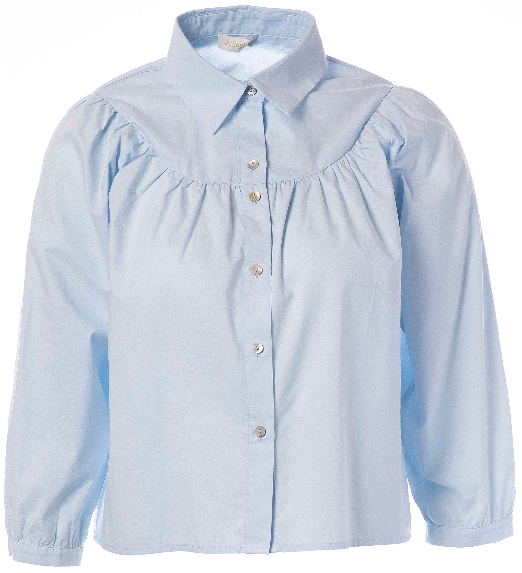 JcSophie - Blouse Jaffa Light Blue - Luxedy
