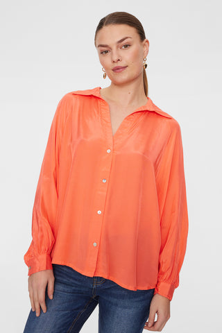 Freequent - Blouse Madde Hot Coral