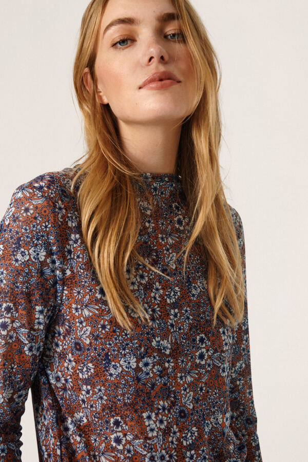 Soaked in Luxury - Shirt Briley Amber Brown Flor