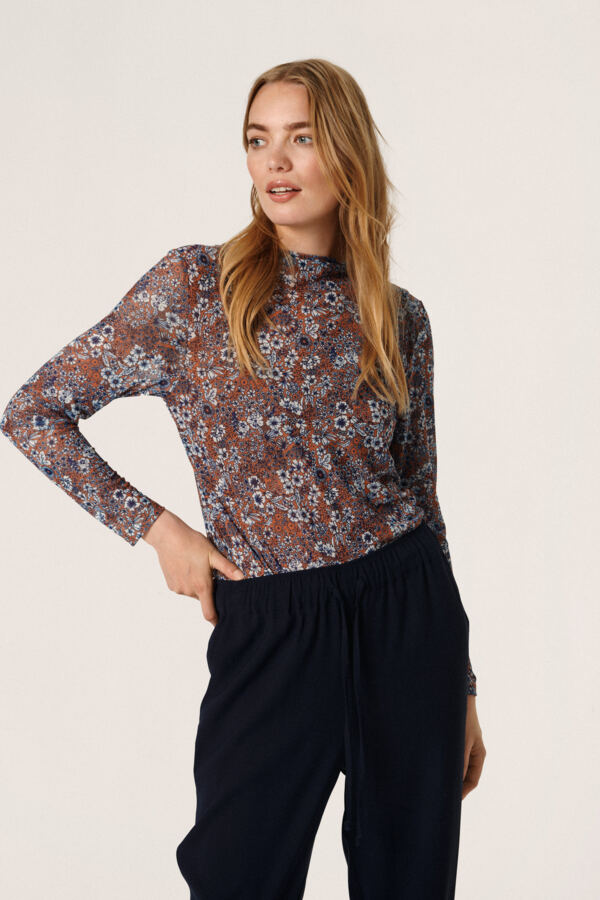 Soaked in Luxury - Shirt Briley Amber Brown Flor