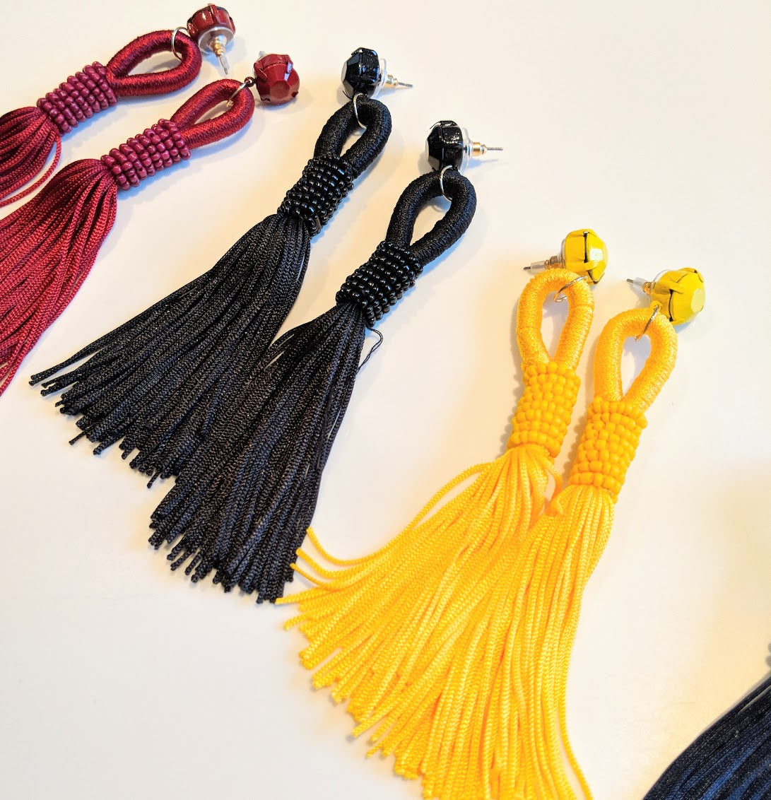 Oorbellen Long Tassel Yellow - Luxedy