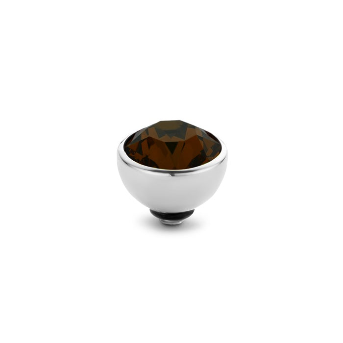 Melano - Steen Twisted 6mm Coffee (goud - zilver)