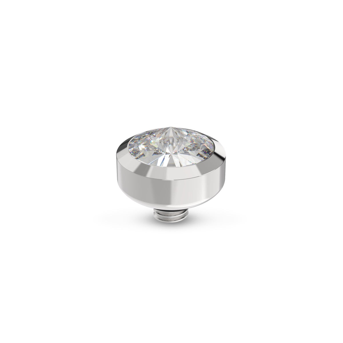Melano - Steen Twisted Glossy Crystal Goud/Zilver