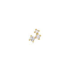 Ania Haie - Oorbel piercing (per stuk) Gold Sparkle Galaxy Barbell