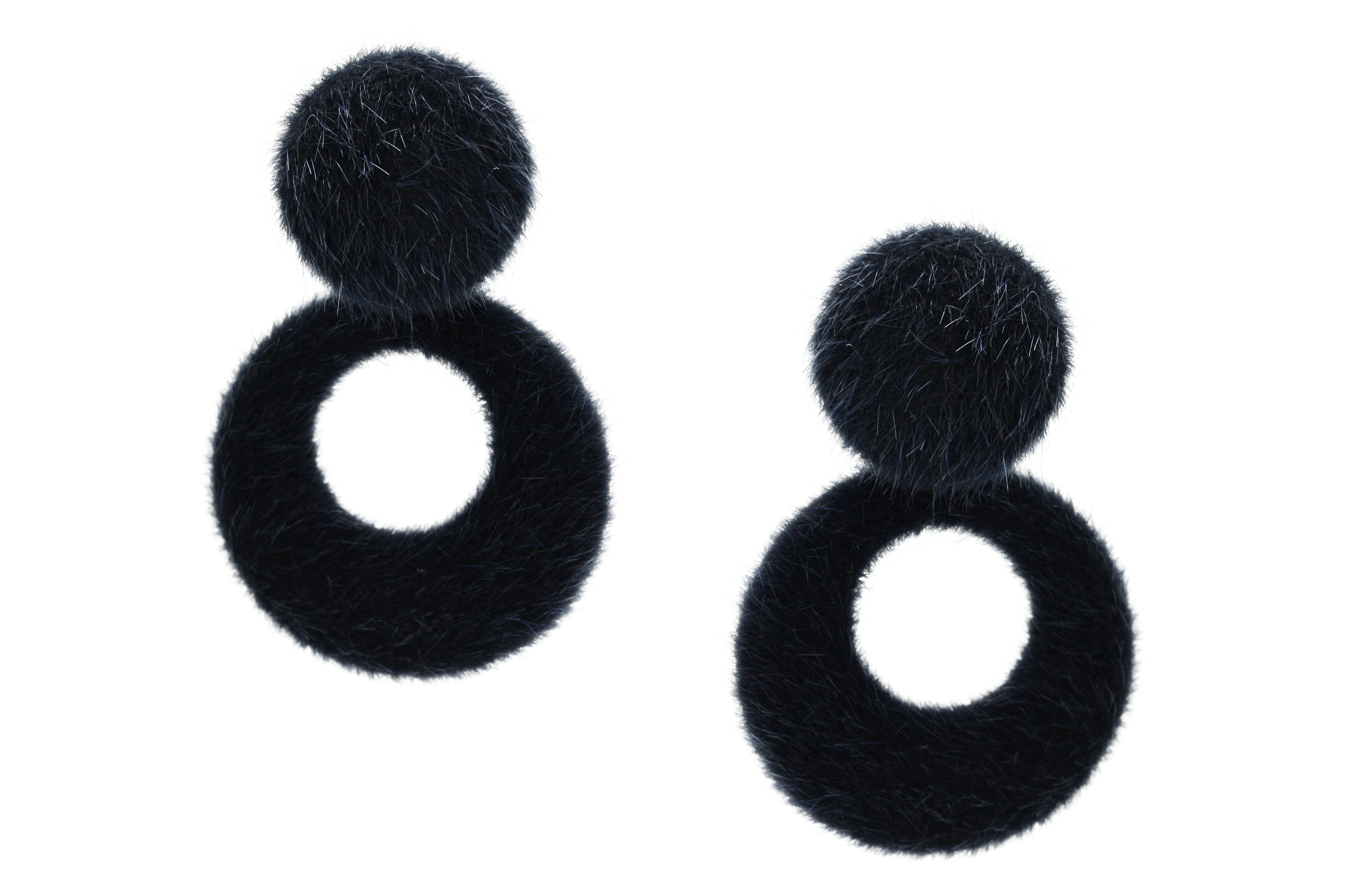 Inge Accessori - Fluffy Navy Blue - Luxedy