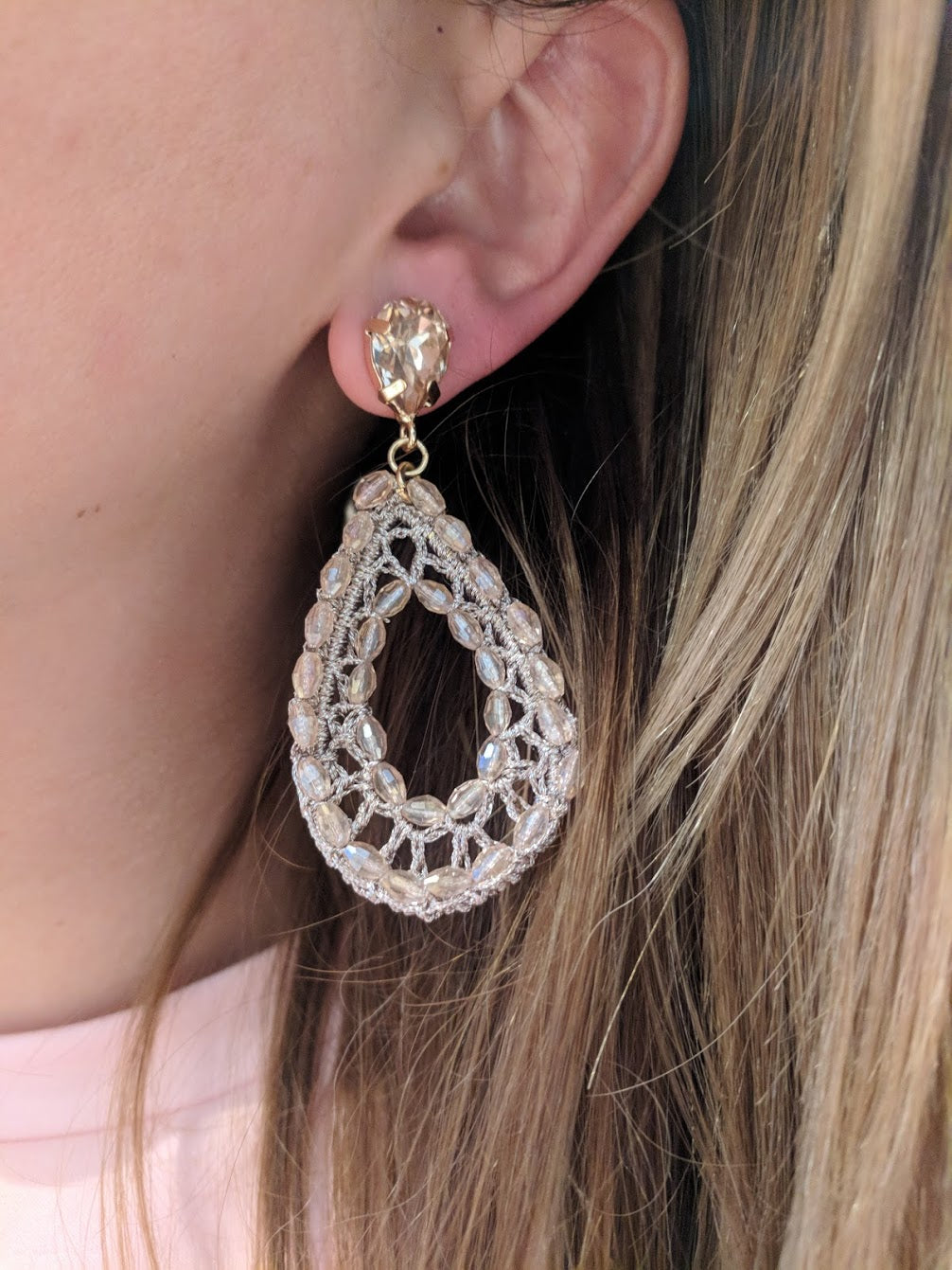 Like Jewellery - Oorbellen Eternal Pastel Pink - Luxedy