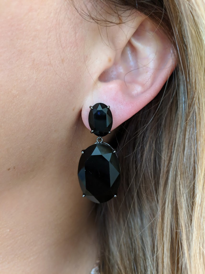 Chapeau - Oorbellen Maxima All Black - Luxedy