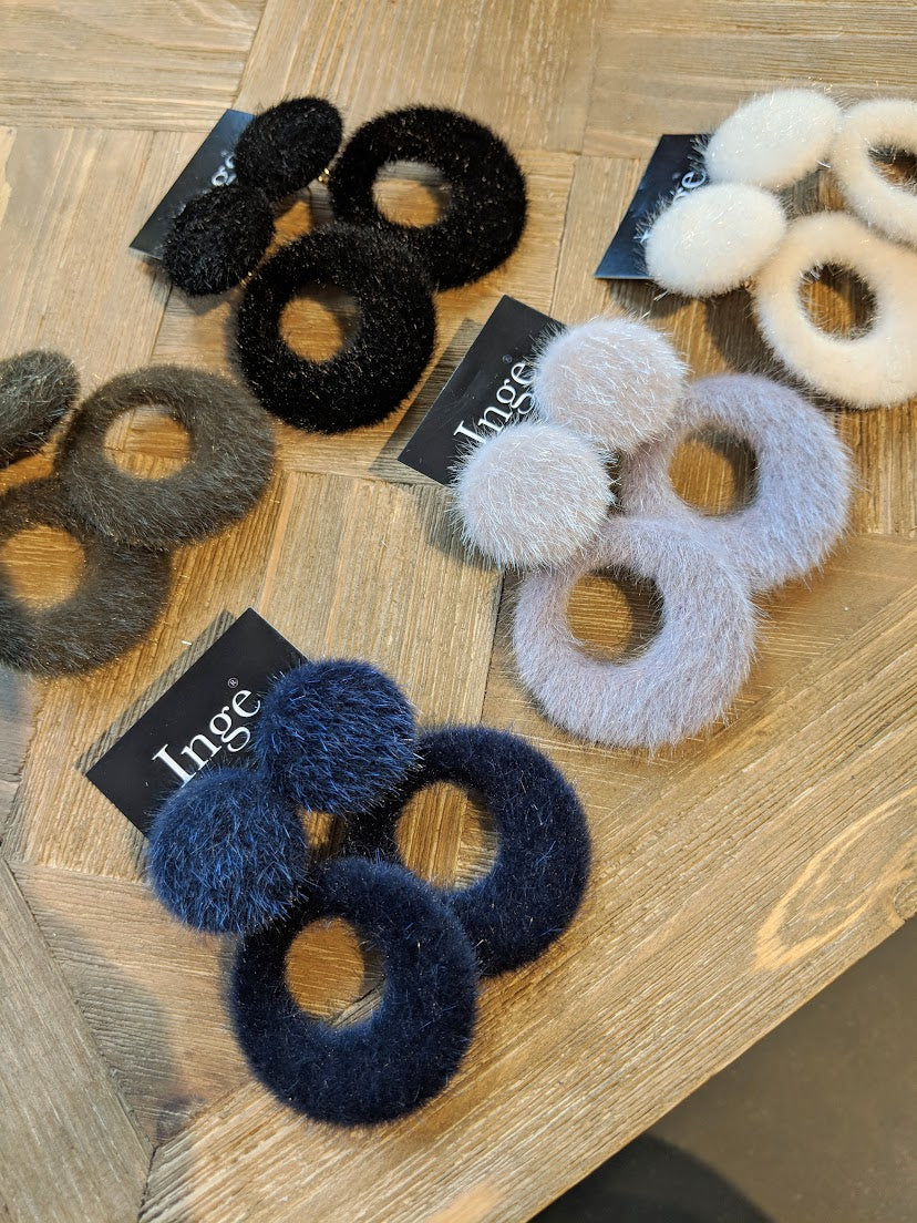 Inge Accessori - Fluffy Navy Blue - Luxedy
