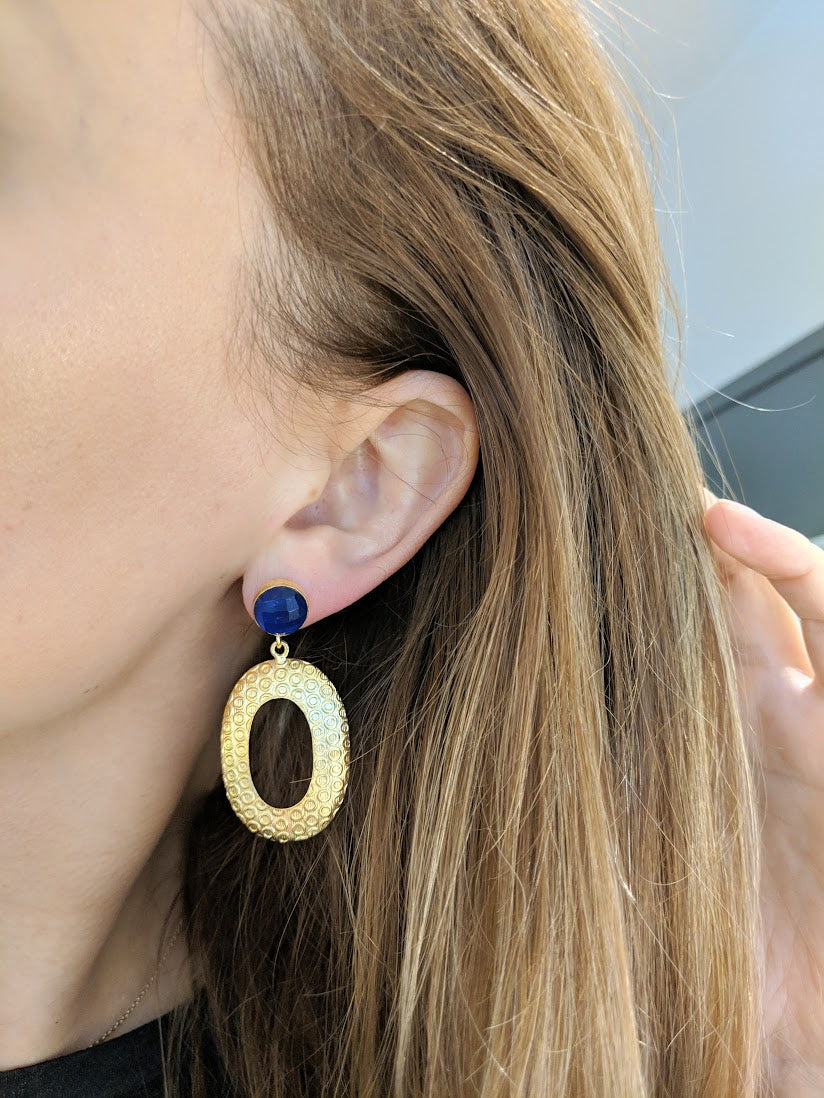 Like Jewellery - Oorbellen Yanille Blue