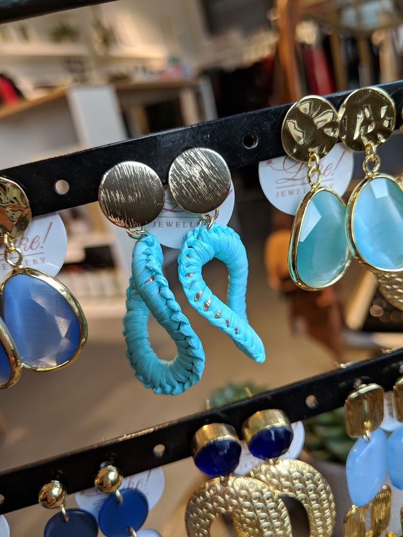 Like Jewellery - Oorbellen Zaylee Turquoise