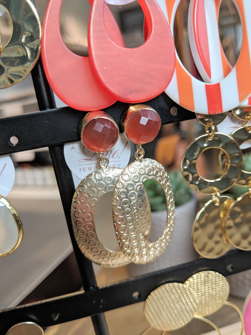 Like Jewellery - Oorbellen Yanille Orange