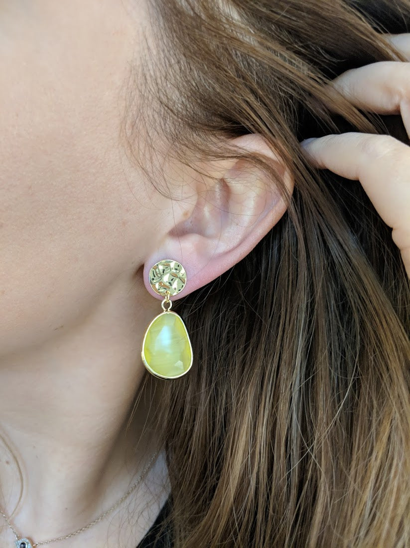 Like Jewellery - Oorbellen Zoe Lemon Yellow