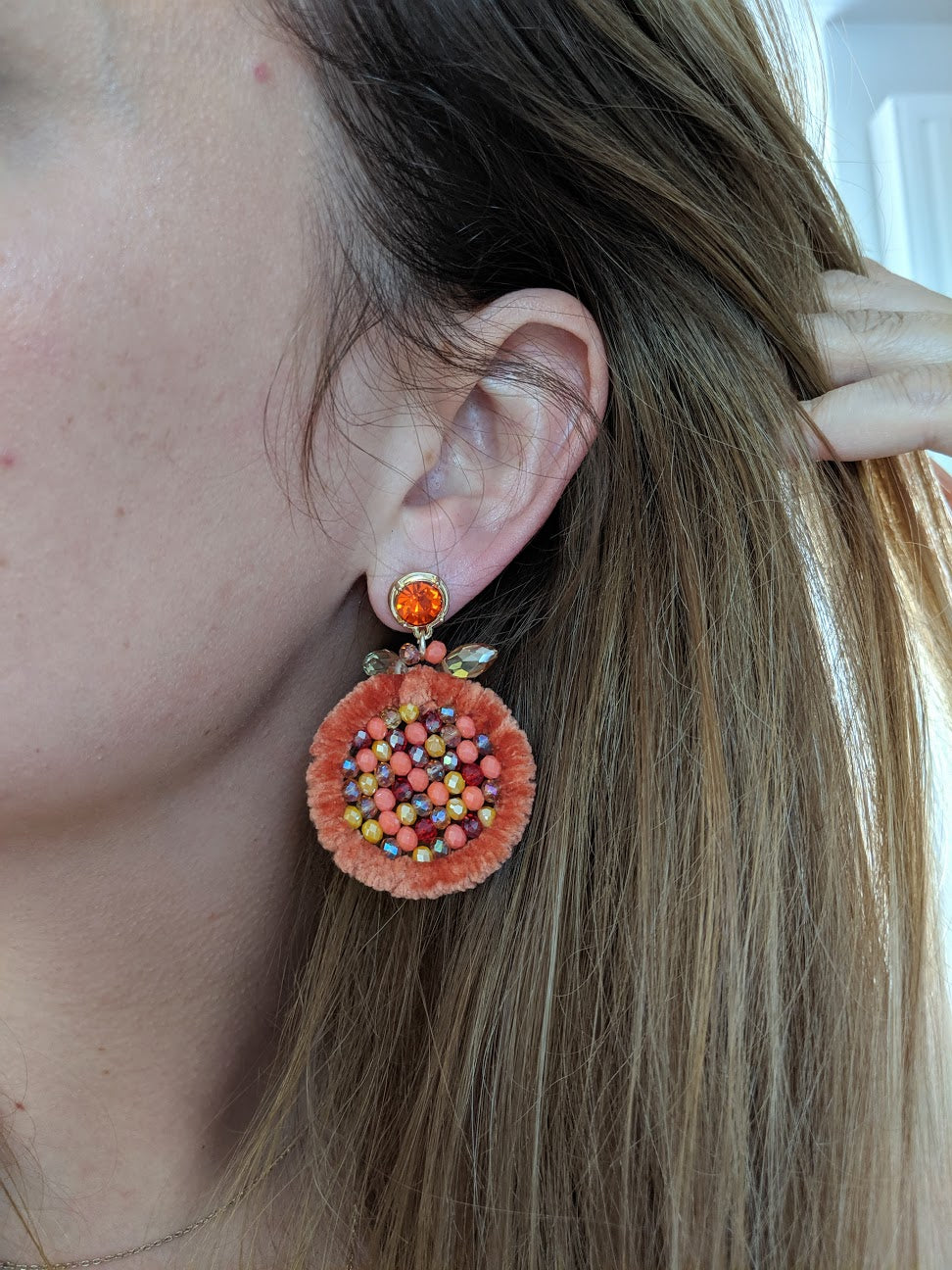Like Jewellery - Oorbellen Wanda Oranje