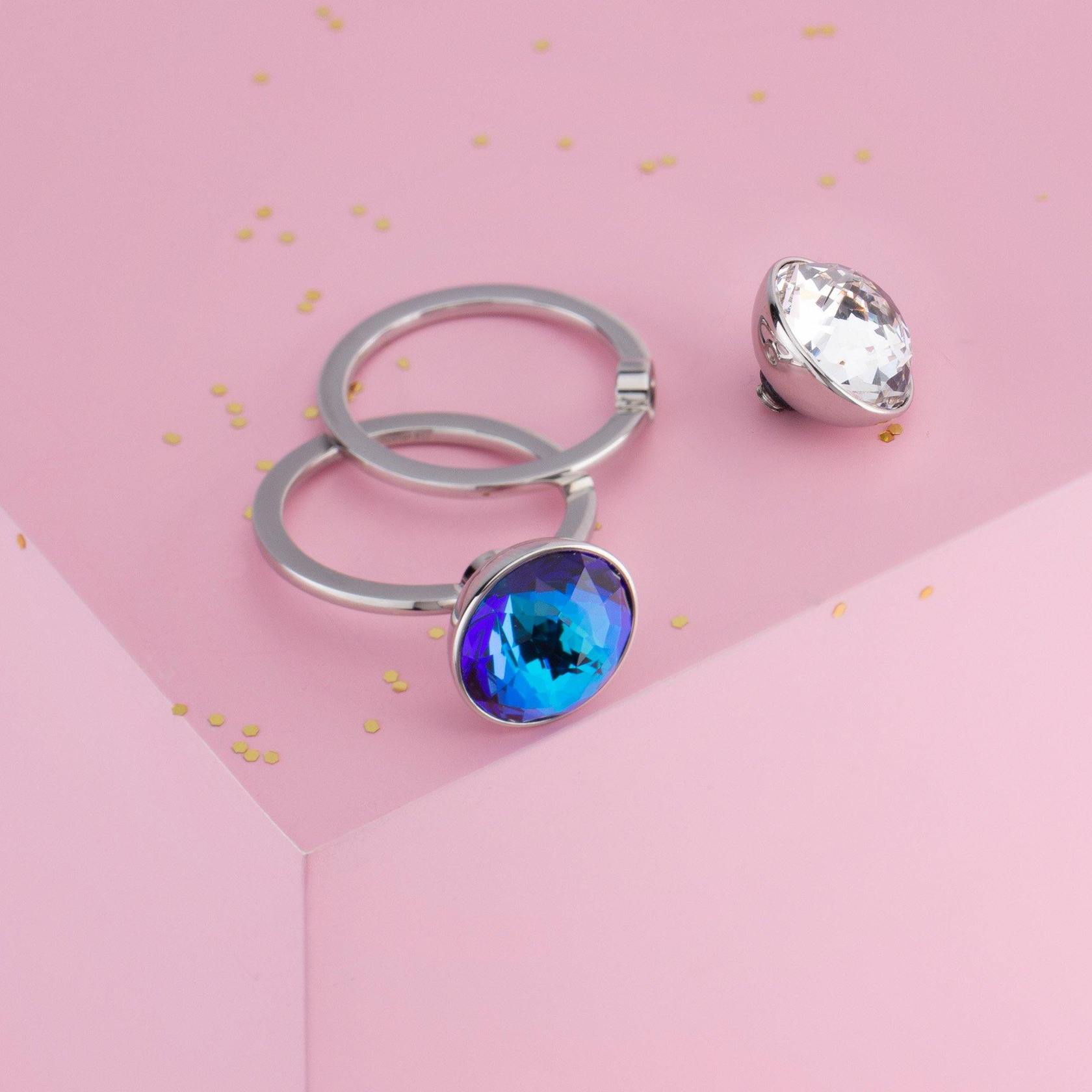 Melano - Steen Twisted Flash Crystal (goud - zilver)
