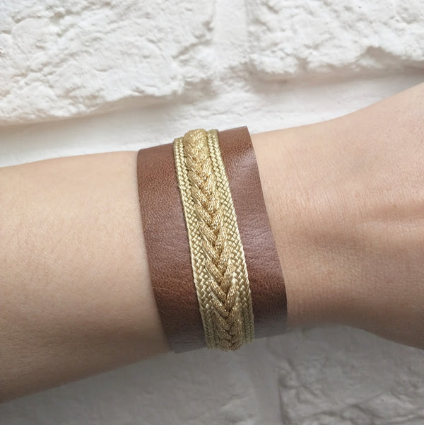 Yz'Bel Armband - Leather Brown - Luxedy