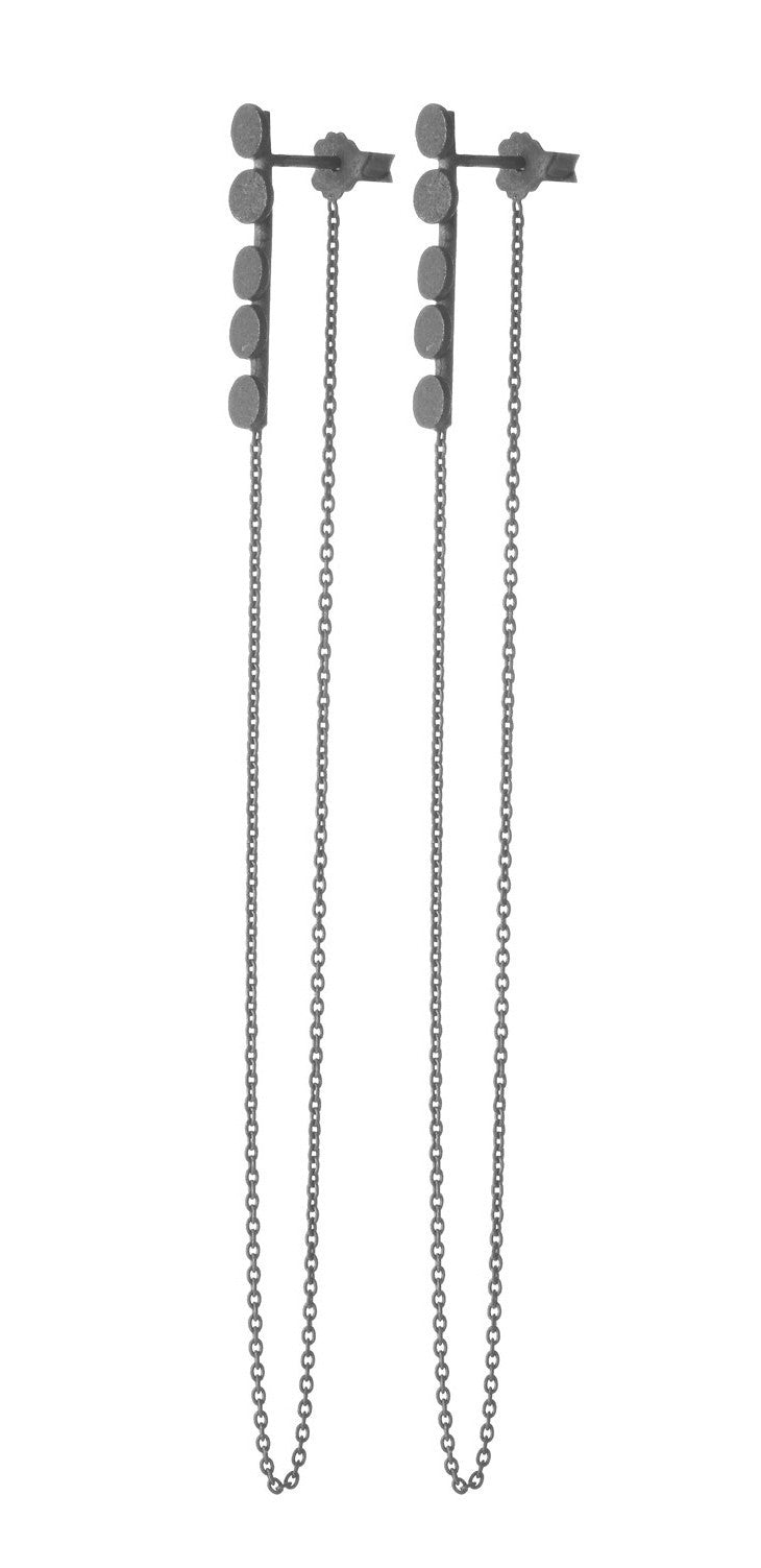 von Lotzbeck - Oorbellen Muffin Ox Silver Chain - Luxedy