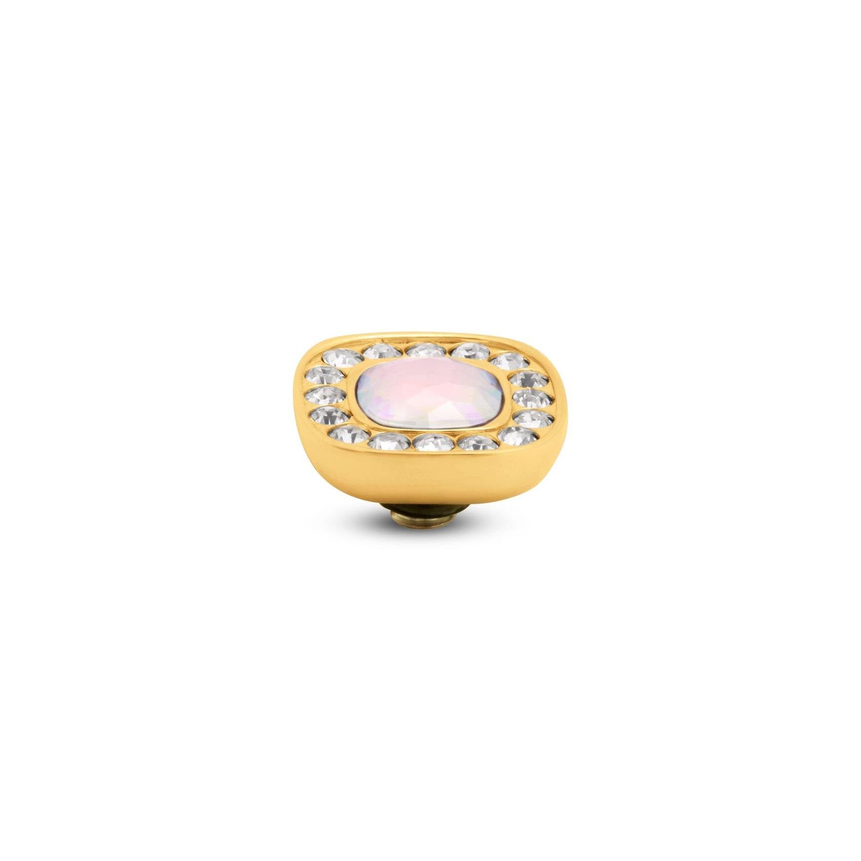 Melano - Steen Twisted Cushion Vintage Rose (goud - zilver)