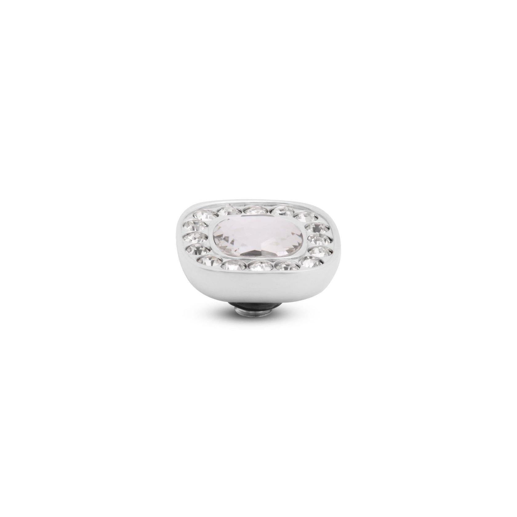Melano - Steen Twisted Cushion Crystal (goud - zilver)