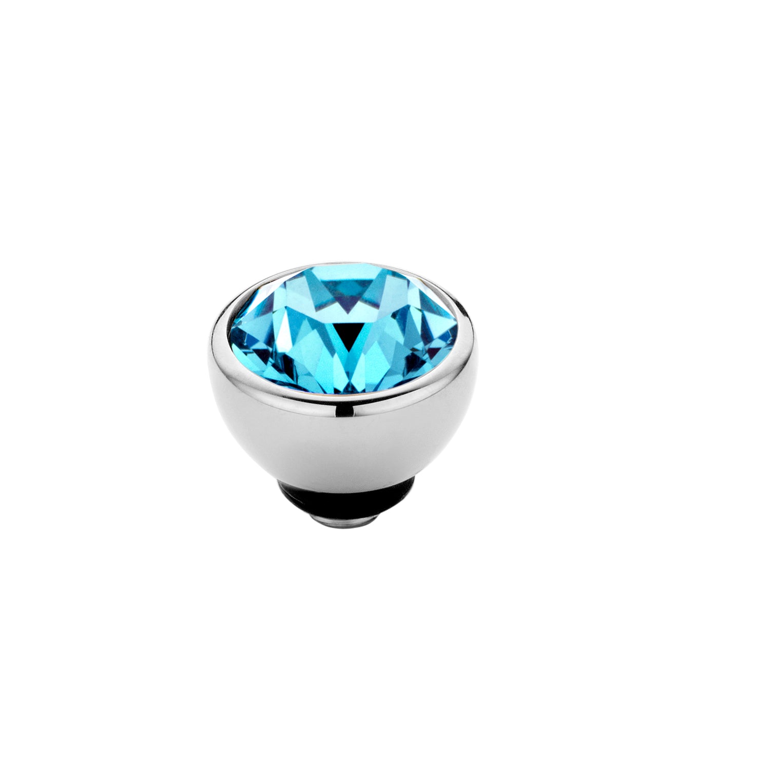 Melano - Steen Twisted 6mm Aquamarine (goud - zilver)