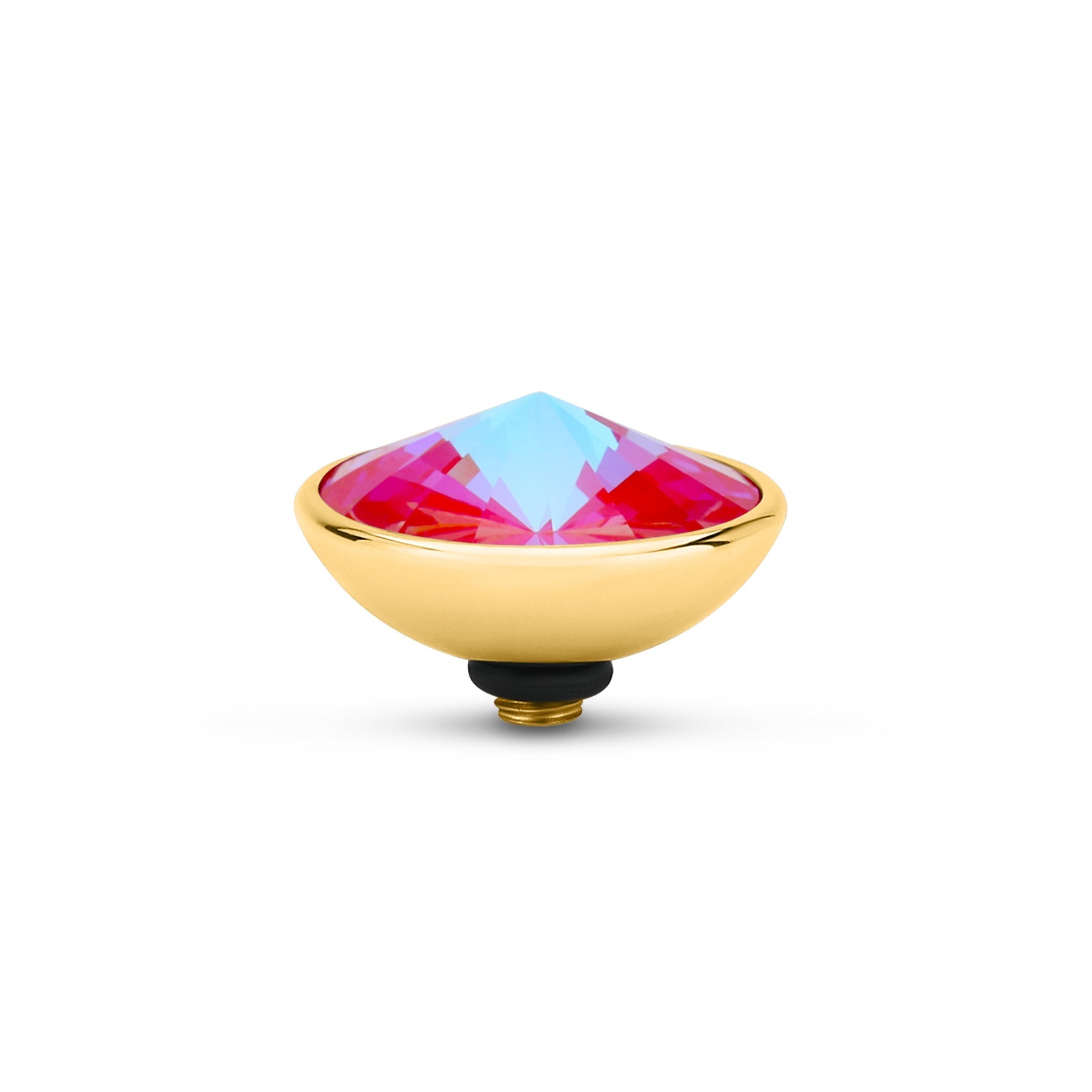 Melano - Steen Twisted Gradient Red Delite (goud/zilver)
