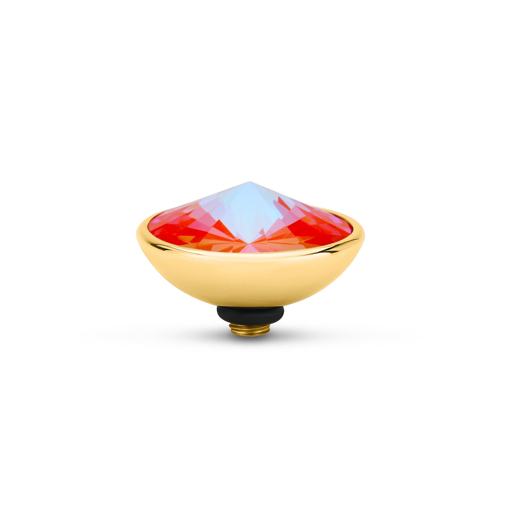 Melano - Steen Twisted Gradient Orange Glow Delite (goud/zilver)