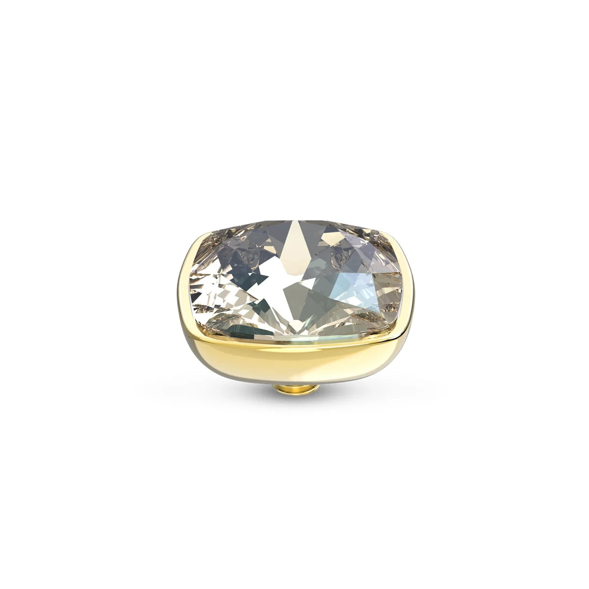 Melano - Steen Twisted Circular Ivory Cream Goud/Zilver