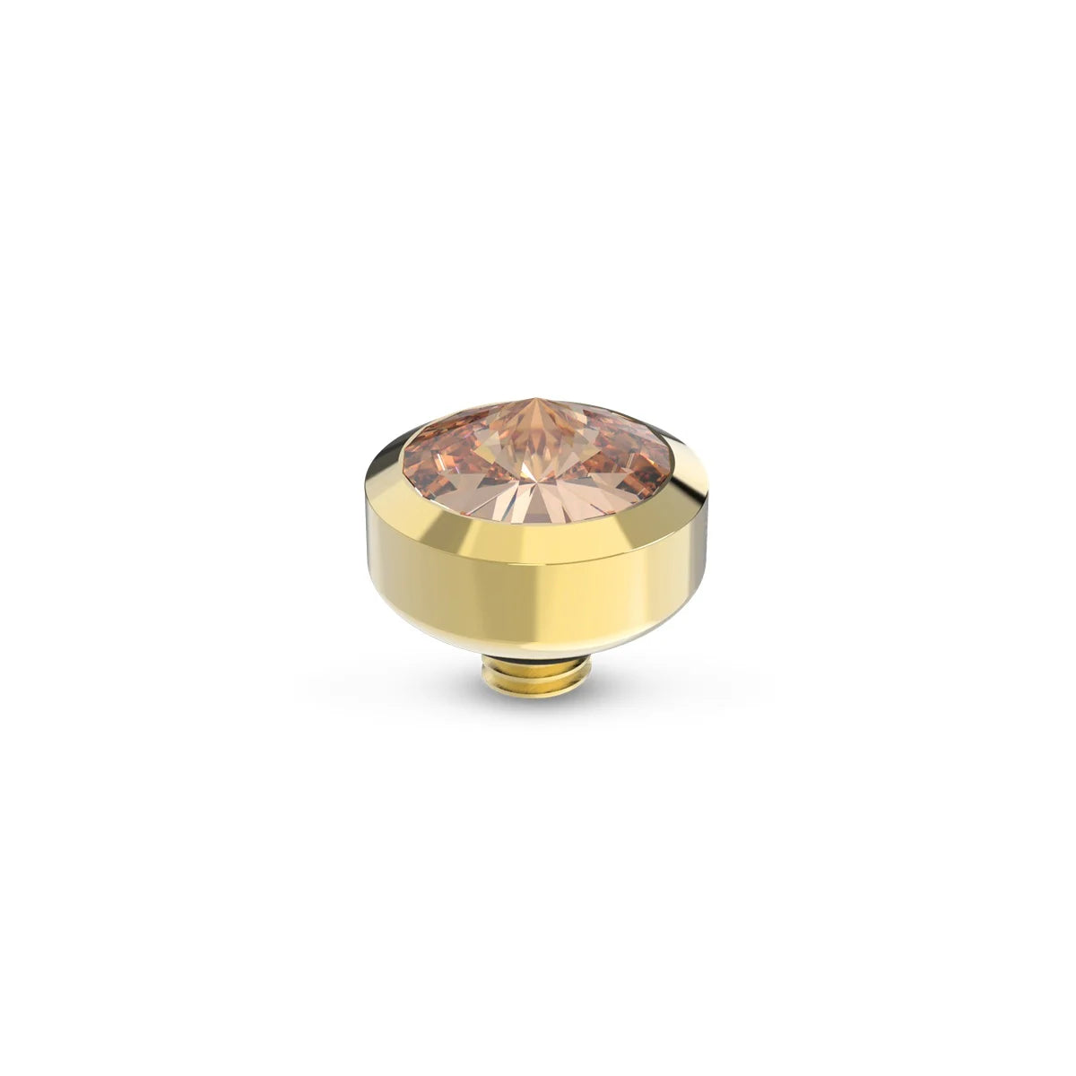 Melano - Steen Twisted Glossy Light Peach Goud/Zilver