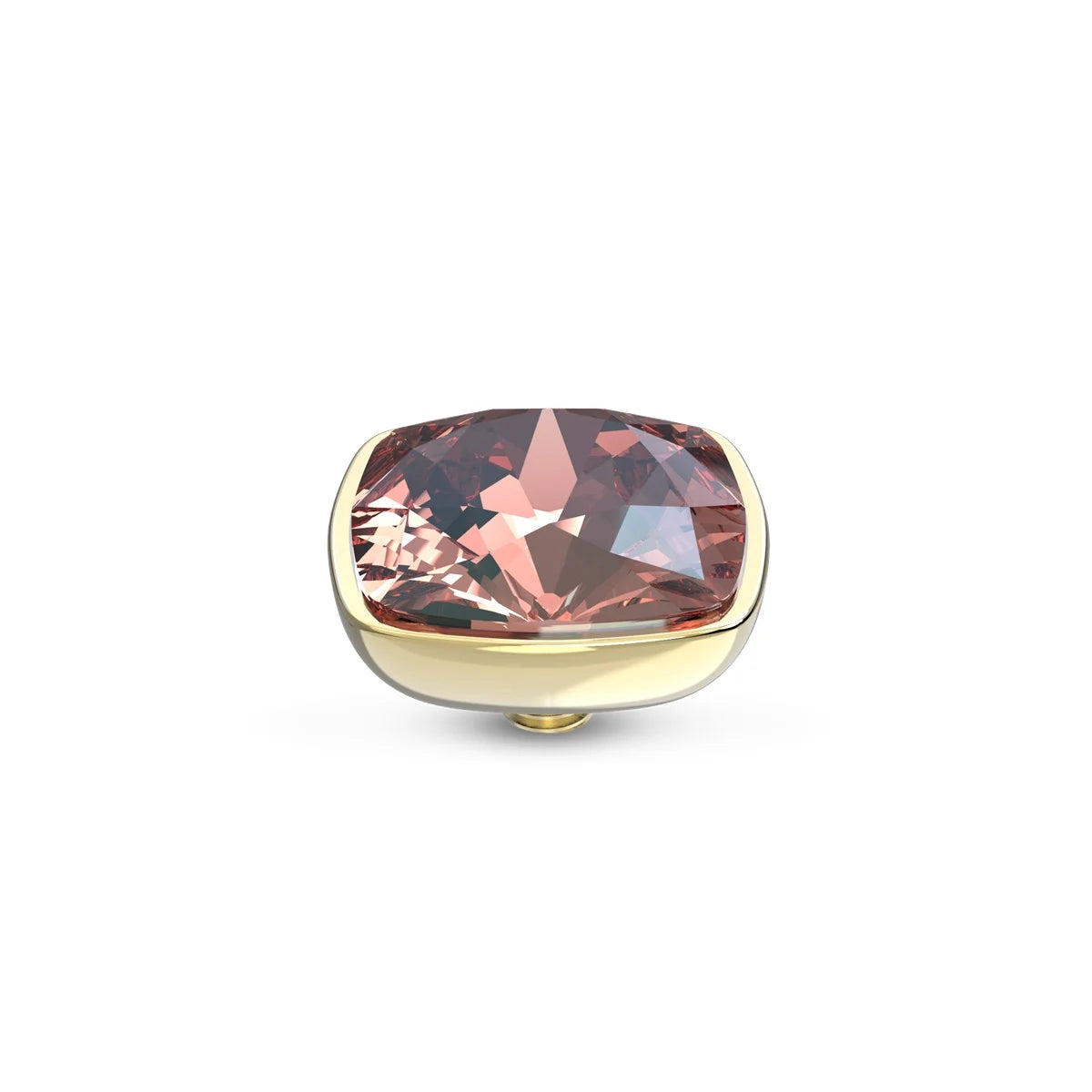 Melano - Steen Twisted Circular Maroon Goud/Zilver