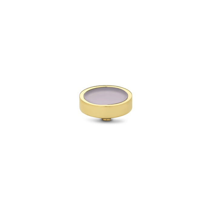 Melano - Steen Goud Gemstone Plate Rose Quartz