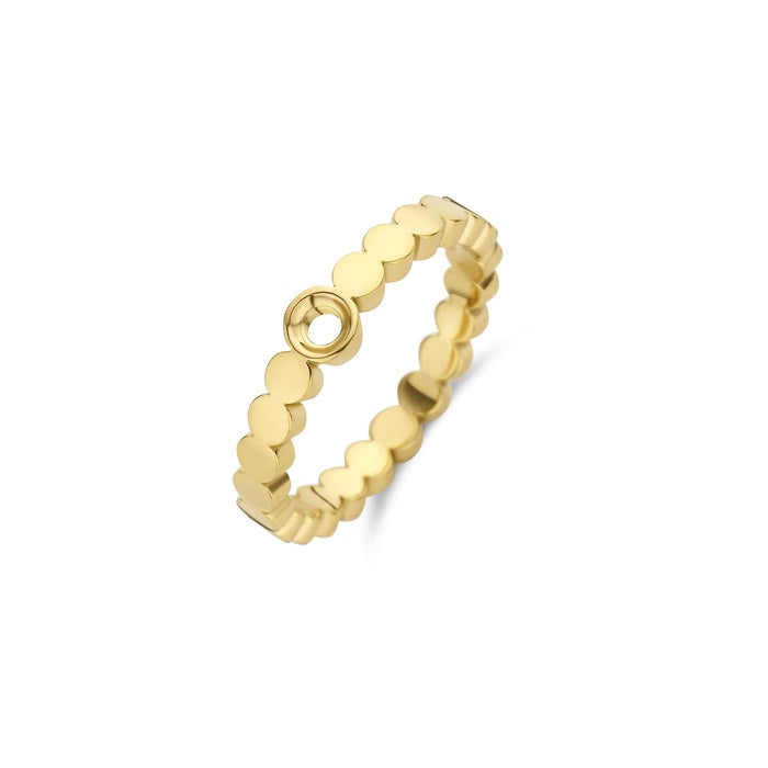Melano - Ring Twisted Wave Goud