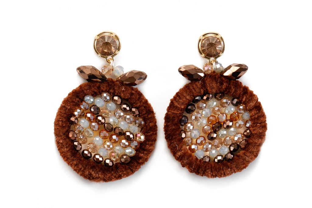Like Jewellery - Oorbellen Wanda Coffee