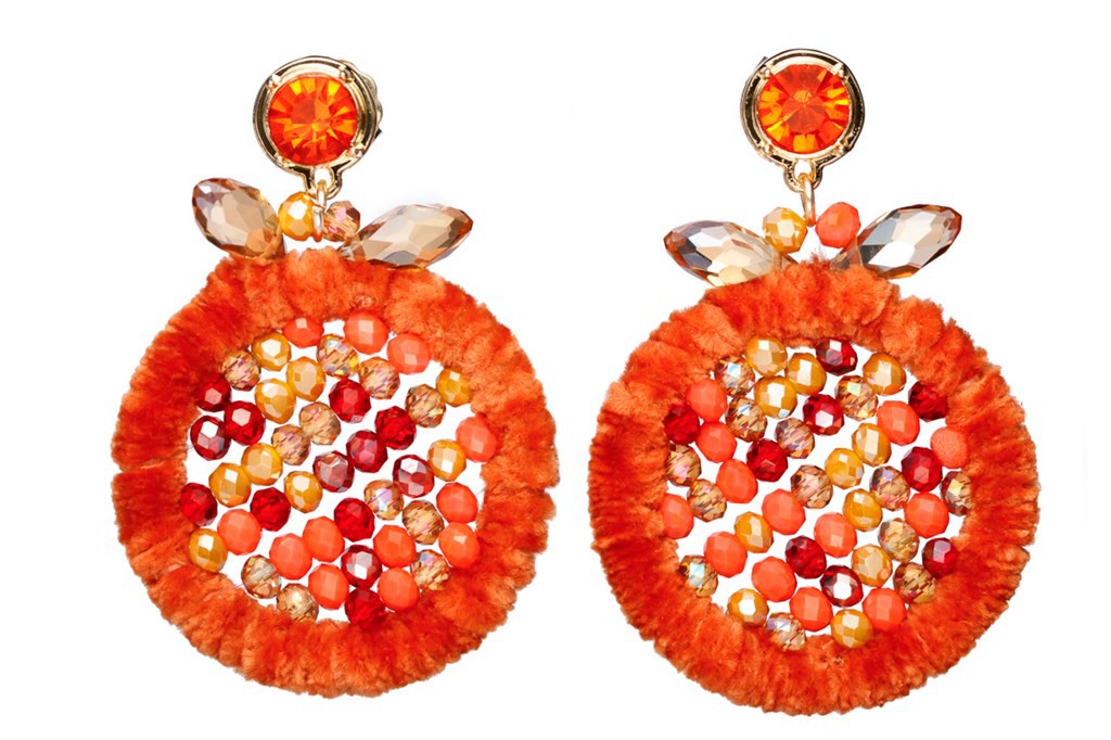 Like Jewellery - Oorbellen Wanda Oranje