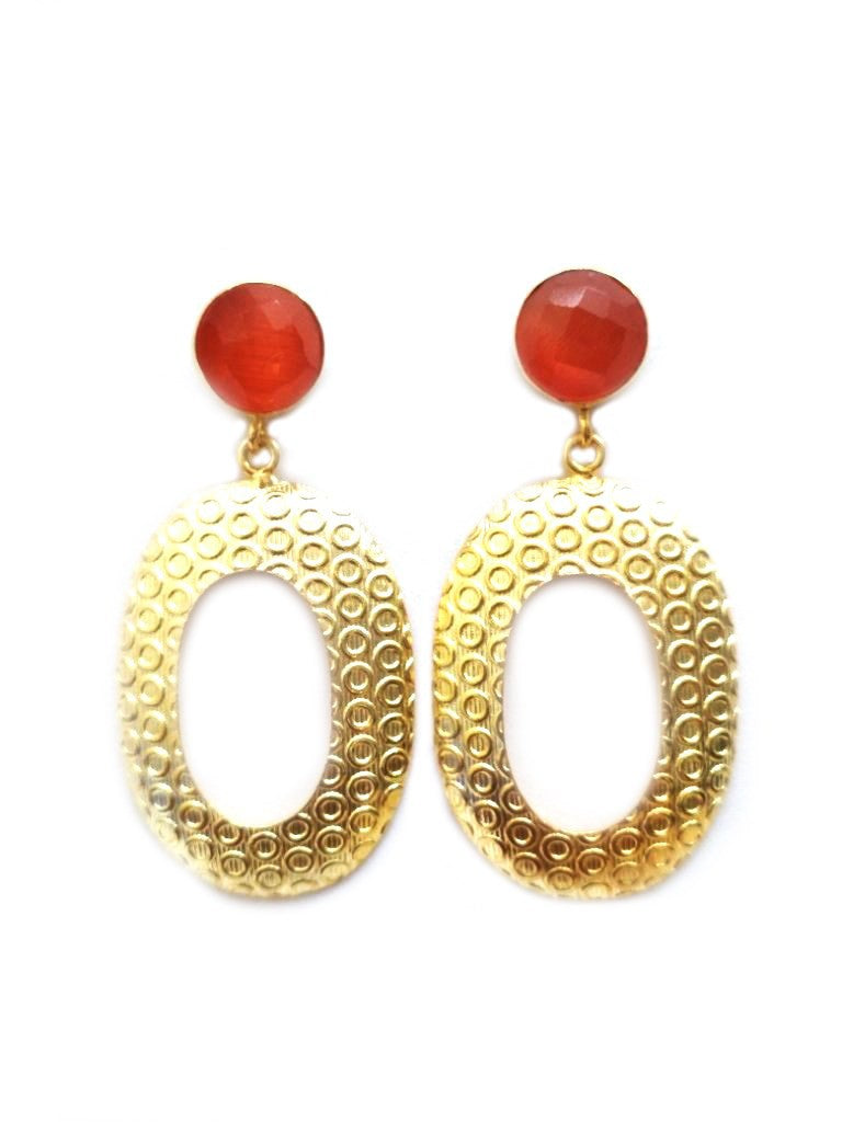 Like Jewellery - Oorbellen Yanille Orange