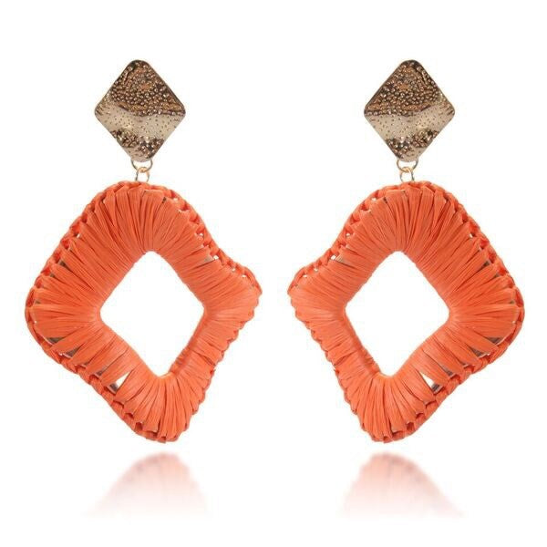Like Jewellery - Oorbellen Zaya Orange