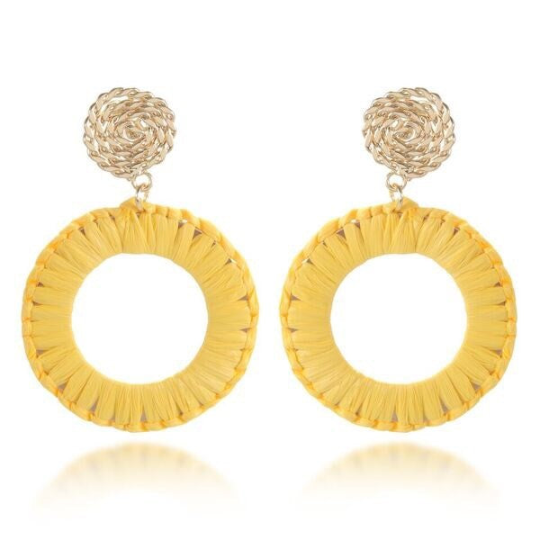 Like Jewellery - Oorbellen Zayba Lemon Yellow