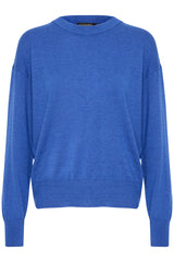 Soaked in Luxury - Top Spina Crewneck Beaucoup Blue