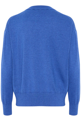 Soaked in Luxury - Top Spina Crewneck Beaucoup Blue