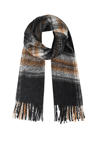Sjaal Square Black/Brown