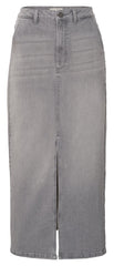 YAYA - Rok Denim Maxi Skirt Side Pockets Grey