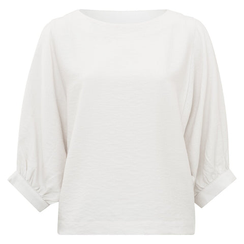 YAYA - Blouse Batwing Boatneck Wide Fit Offwhite