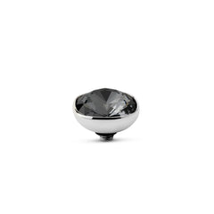 Melano - Steen Twisted Circular Silver Night Black Goud/Zilver